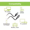 Kabel sieciowy TECHLY USB-C do Gigabit Ethernet RJ45, Cat6, 3 m, USB 3.2 Gen 1, F/UTP, czarny