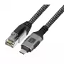 Kabel sieciowy TECHLY USB-C do Gigabit Ethernet RJ45, Cat6, 3 m, USB 3.2 Gen 1, F/UTP, czarny