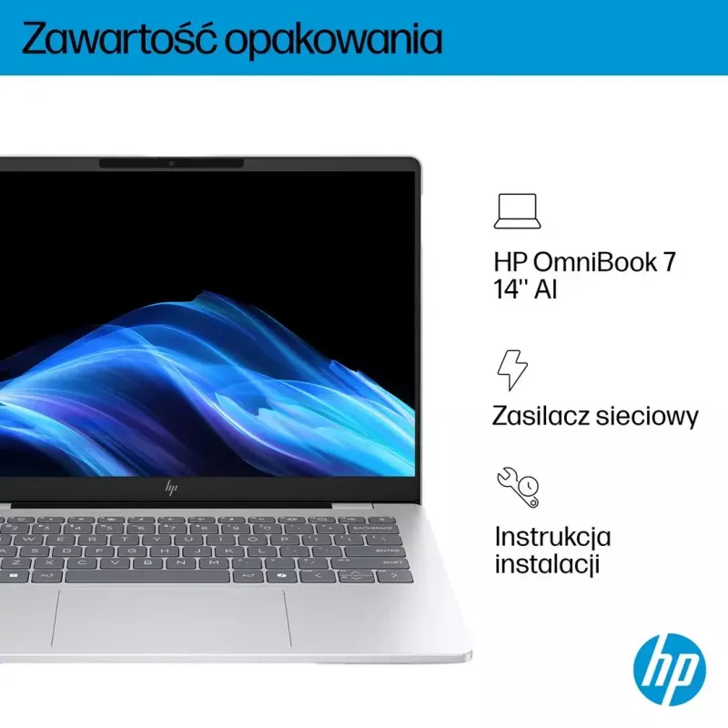 Laptop HP OmniBook 7 AI 14-fr0003nw 14 cali Intel Core i5 16 GB RAM 512 GB SSD