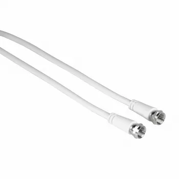 Hama 00205038 kabel koncentryczny 3 m F Biały