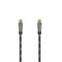 Hama 00205077 kabel koncentryczny 1,5 m F Czarny, Szary