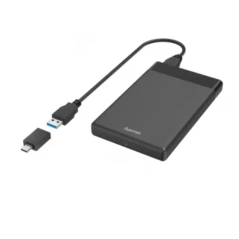 Hama 00200760 obudowa dysku HDD/SSD Czarna 2.5 cala