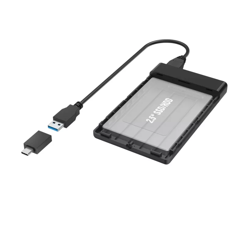Hama 00200760 obudowa dysku HDD/SSD Czarna 2.5 cala