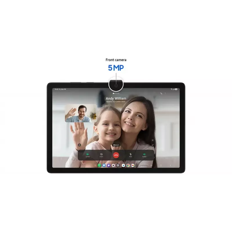 Tablet Samsung Galaxy Tab A11+ 5G (11 cali) — wyświetlacz 11 cali, 1920x1200, 256 GB, 8 GB RAM, aparat tylny 8 MP, przedni 5 MP, 5G, IP52, szary