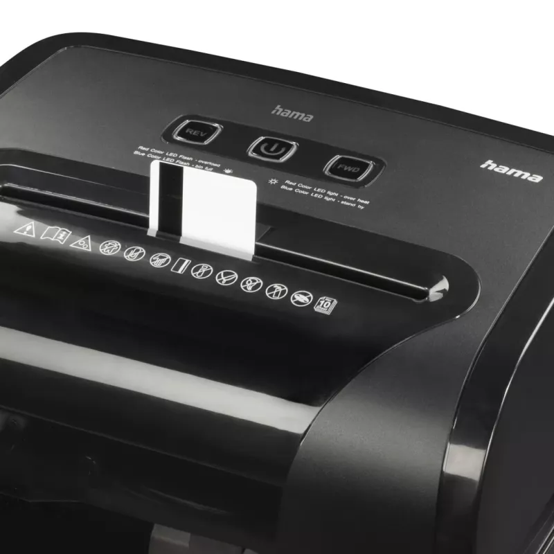 Hama Prime M100 niszczarka do papieru Mikrocięcie 62 dB 22 cm Czarny