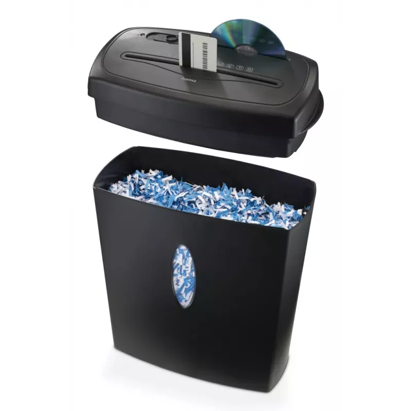 Niszczarka Hama Safe X100CD, cięcie poprzeczne, 72 dB, 22 cm, czarna