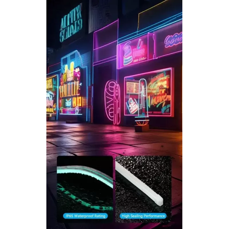 Taśma LED neonowa Vention PAEWJ-EU 5 m, silikonowa, DC 12 V, 72 diody/m, 15 W, IP65, pilot IR