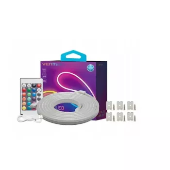 Taśma LED neonowa Vention PAEWJ-EU 5 m, silikonowa, DC 12 V, 72 diody/m, 15 W, IP65, pilot IR