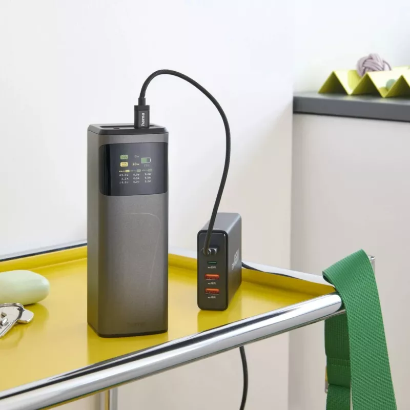 Hama High Power litowo-jonowy (Li-Ion) 20000 mAh szary