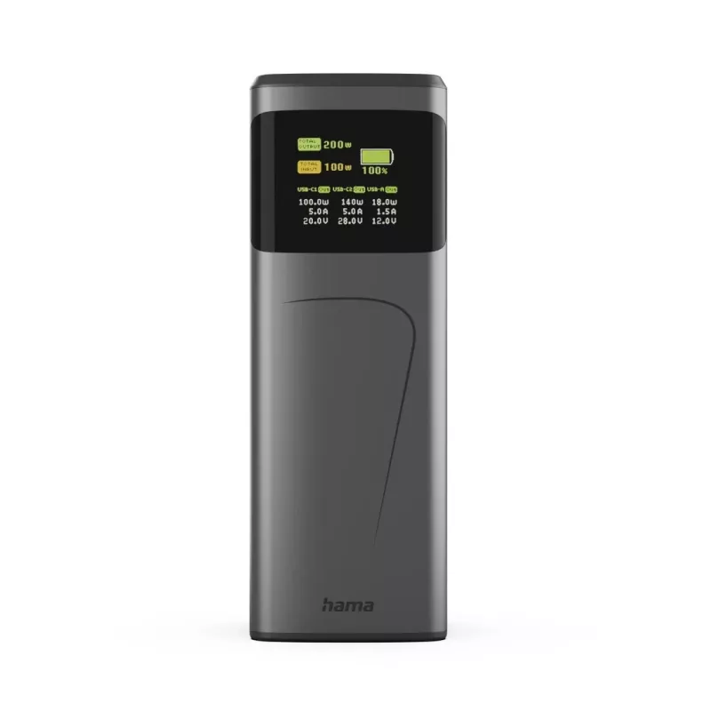 Hama High Power litowo-jonowy (Li-Ion) 24000 mAh szary