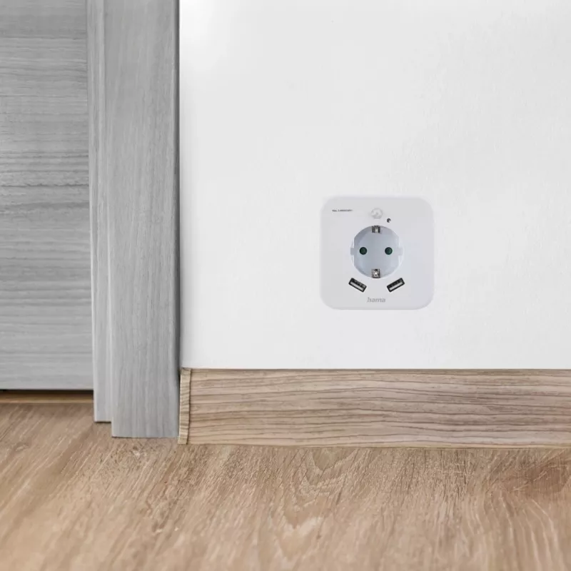Lampka nocna do gniazdka Hama 00223507 ciepła biel LED 3000K