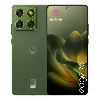 Smartphone Motorola edge 70 — 6,7 cala P-OLED, Snapdragon 7 Gen 4, 12 GB RAM, 512 GB, Dual SIM, 4800 mAh, Zielony, IP68/IP69