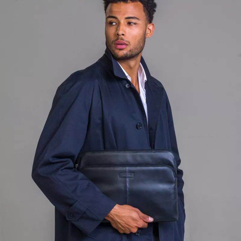 Etui rękaw d bramante dbramante1928 Skagen Pro+ do MacBook Pro 14 cali / do 14 cali – Czarny, 35,6 cm, 1 kieszeń przednia