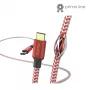 Hama Reflective kabel USB USB 2.0 1,5 m USB C Czerwony