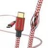 Hama Reflective kabel USB USB 2.0 1,5 m USB C Czerwony