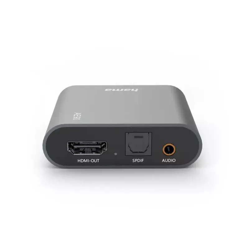 Rozdzielacz audio Hama 00205100 srebrny HDMI 3,5 mm