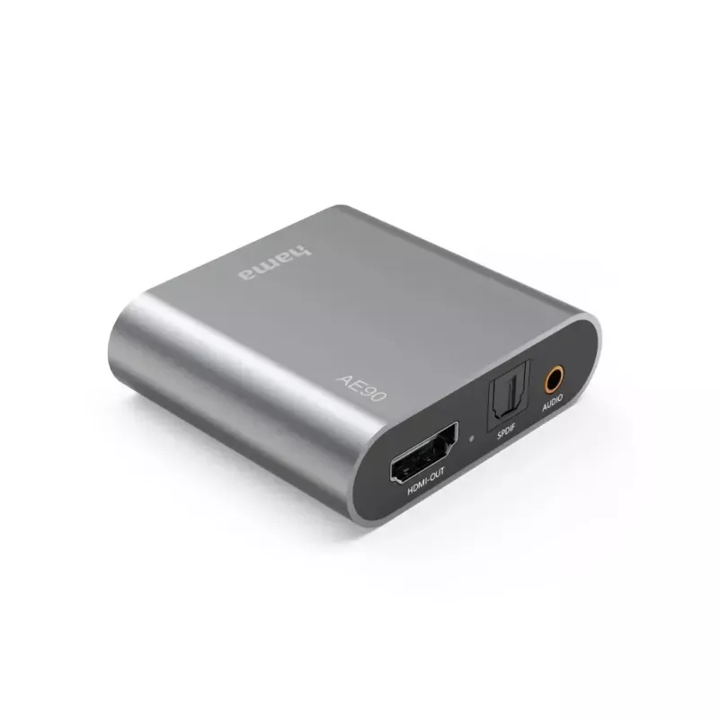 Rozdzielacz audio Hama 00205100 srebrny HDMI 3,5 mm