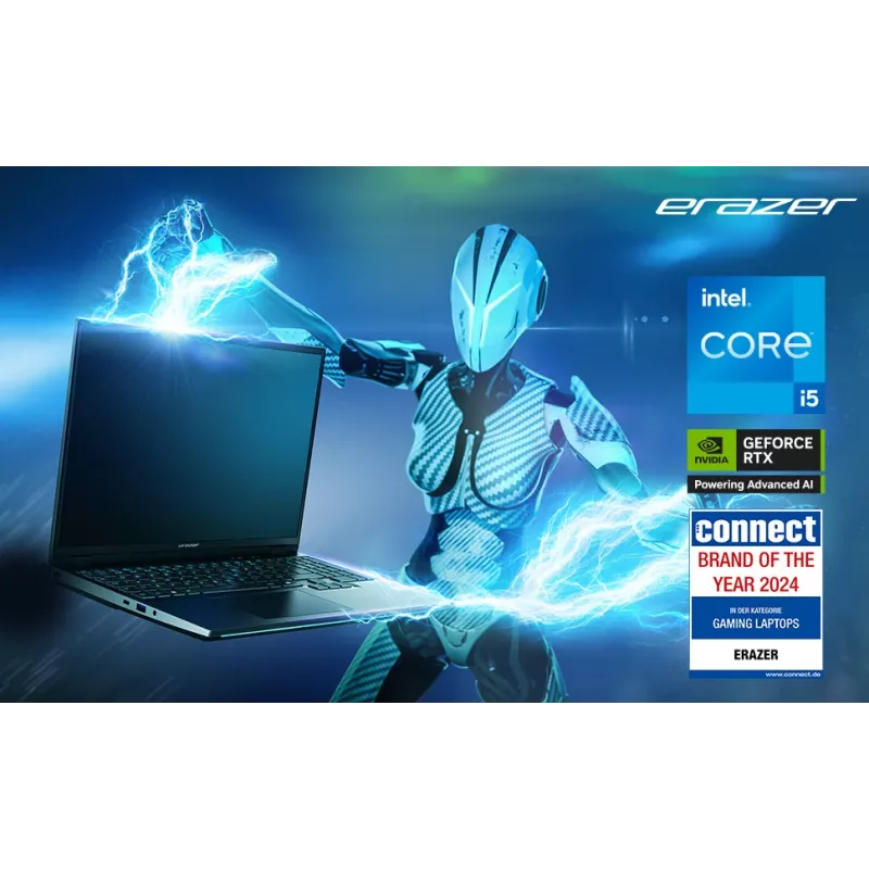 ERAZER Scout 15 E1 MD62765 Intel® Core™ i5 i5-13420H Laptop 39,6 cm (15,6 cala) Full HD 16 GB DDR5-SDRAM 1 TB SSD NVIDIA® GeForce RTX™ 5050 Wi-Fi 6E (802.11ax) Windows 11 Home Czarny