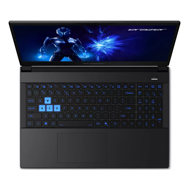 ERAZER Deputy 15 P1 MD62761 Intel Core 7 250H Laptop 39,6 cm (15,6 cala) Full HD 16 GB DDR5-SDRAM 1 TB SSD NVIDIA GeForce RTX 5060 Wi-Fi 6E (802.11ax) Windows 11 Home Czarny