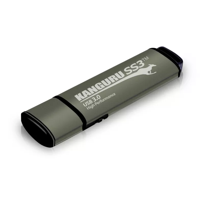Kanguru SS3™ SuperSpeed USB3.0 64 GB |Bezpieczny napęd flash| Fizyczny przełącznik ochrony przed zapisem | Kompatybilny z Windows „Ready Boost” | Prosta instalacja bez sterowników | Plug and Play