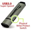 Kanguru SS3™ SuperSpeed USB3.0 64 GB |Bezpieczny napęd flash| Fizyczny przełącznik ochrony przed zapisem | Kompatybilny z Windows „Ready Boost” | Prosta instalacja bez sterowników | Plug and Play