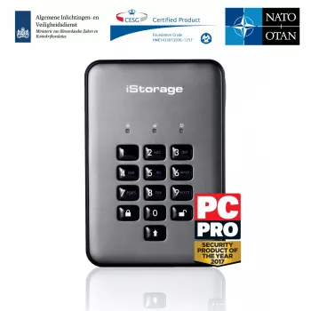 HDD iStorage 1TB USB 3.2 diskAshur PRO2
