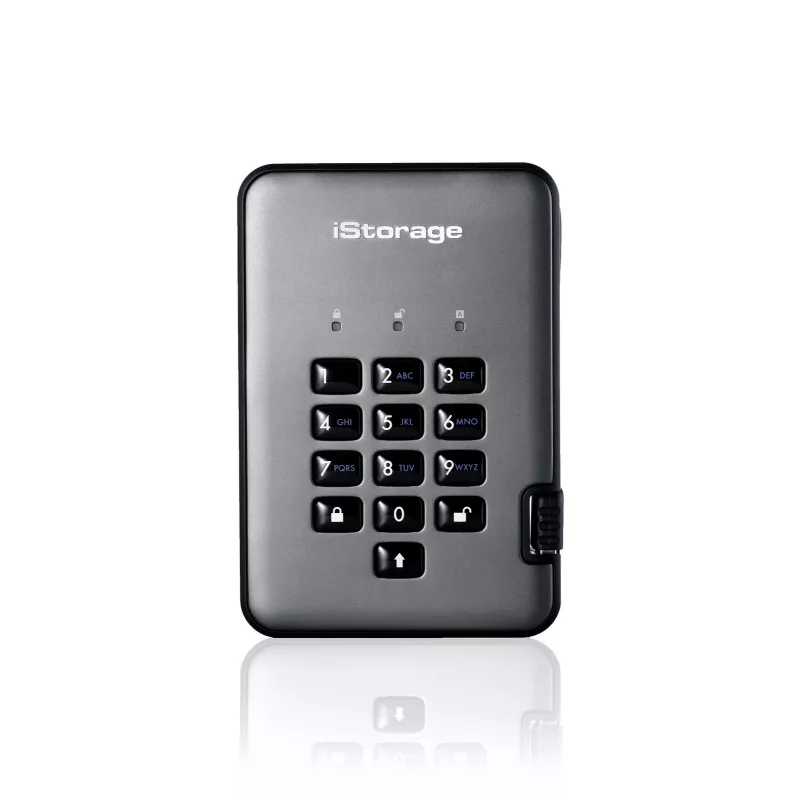 Stacjonarny dysk SSD iStorage 1 TB 2.5 USB 3.2 IS-DAP2-256-SSD-1000-C-G