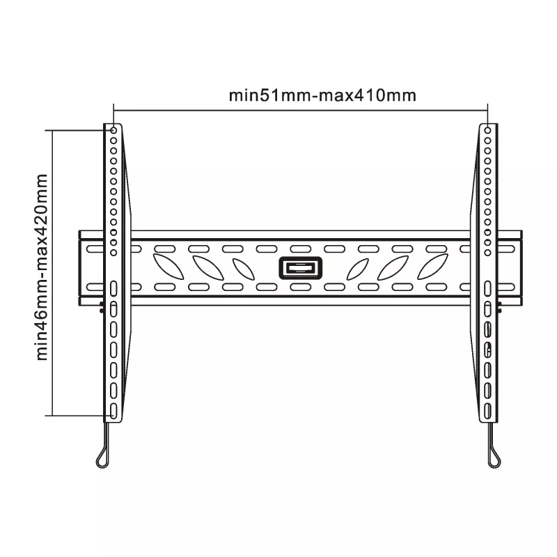Uchwyt ścienny InLine do TFT / LED / Plasma 81-140cm 32 cale-55 cali maks. 50kg