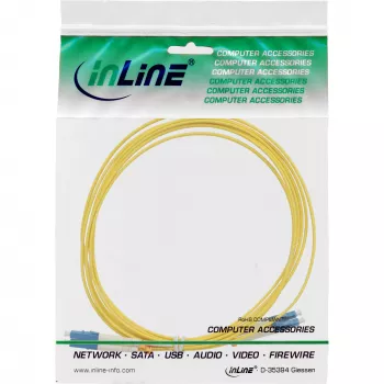 Światłowodowy kabel duplex InLine LC/LC 9/125µm OS2 20m