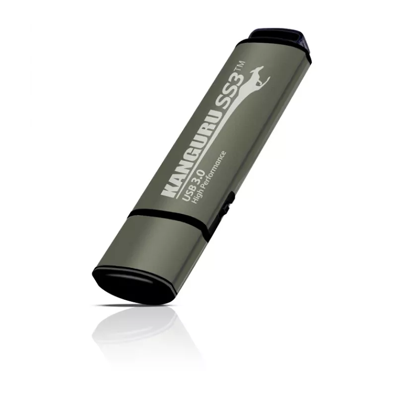 Kanguru SS3™ SuperSpeed USB3.0 512 GB |Bezpieczny pendrive| Fizyczny przełącznik ochrony przed zapisem | Kompatybilny z Windows „Ready Boost” | Prosta instalacja bez sterowników | Plug and Play