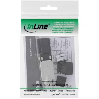 InLine wtyk RJ45 Kat.8.1 2000MHz, zarabialny w terenie, ekranowany, z nakrętką