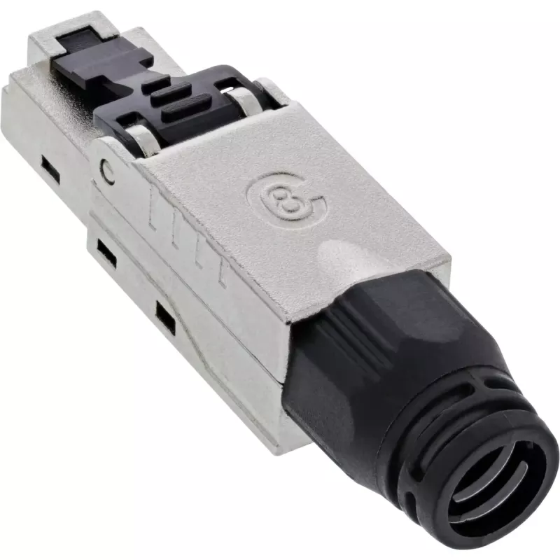 InLine wtyk RJ45 Kat.8.1 2000MHz, zarabialny w terenie, ekranowany, z nakrętką