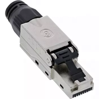 InLine wtyk RJ45 Kat.8.1 2000MHz, zarabialny w terenie, ekranowany, z nakrętką