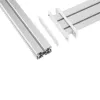 Panel z listwami InLine Slatwall Aluminium, do montażu na biurku, 1m