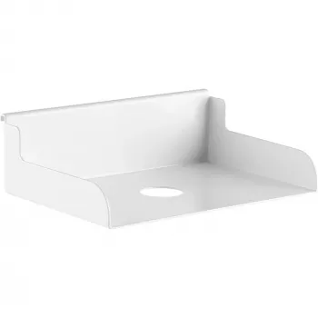 InLine Mała półka do paneli listwowych biała 180 mm x 120 mm x 55 mm