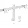 InLine Aluminiowy uchwyt biurkowy do monitora na 2 monitory do 32 cali, 8 kg