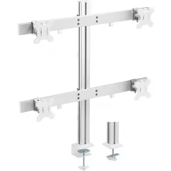 InLine Aluminium uchwyt biurkowy do monitora dla 4 monitorów do 32 cali, 8 kg