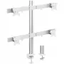 InLine Aluminium uchwyt biurkowy do monitora dla 4 monitorów do 32 cali, 8 kg