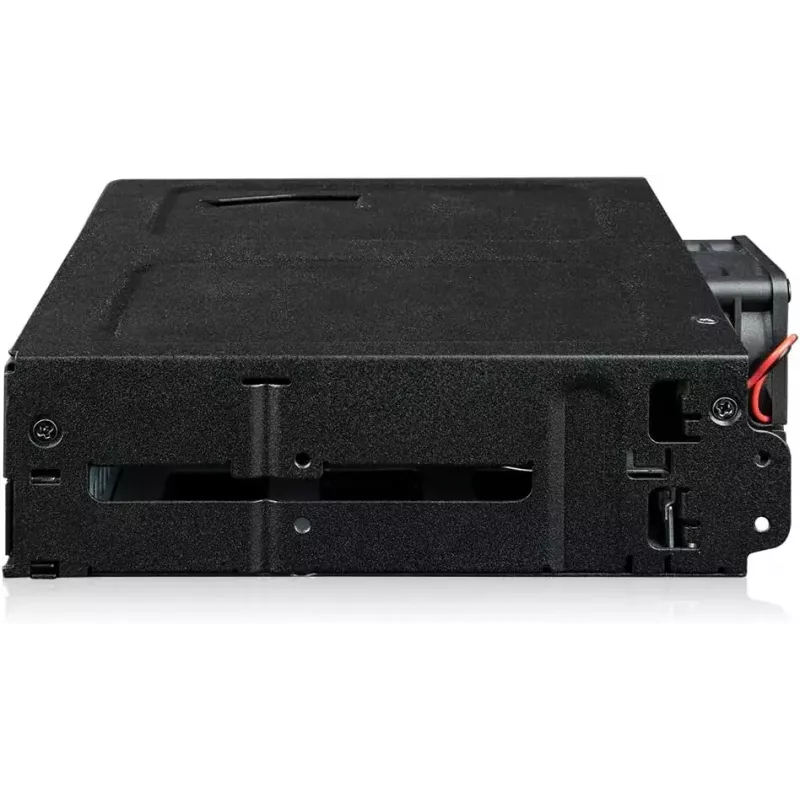 Obudowa adaptera U.2 na SlimSAS NVMe, Icy Dock ToughArmor MB105VP-B, PCIe 4.0, obsługuje 2 napędy 2,5 cala, 1 zatoka 5,25 cala