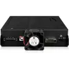 Obudowa adaptera U.2 na SlimSAS NVMe, Icy Dock ToughArmor MB105VP-B, PCIe 4.0, obsługuje 2 napędy 2,5 cala, 1 zatoka 5,25 cala