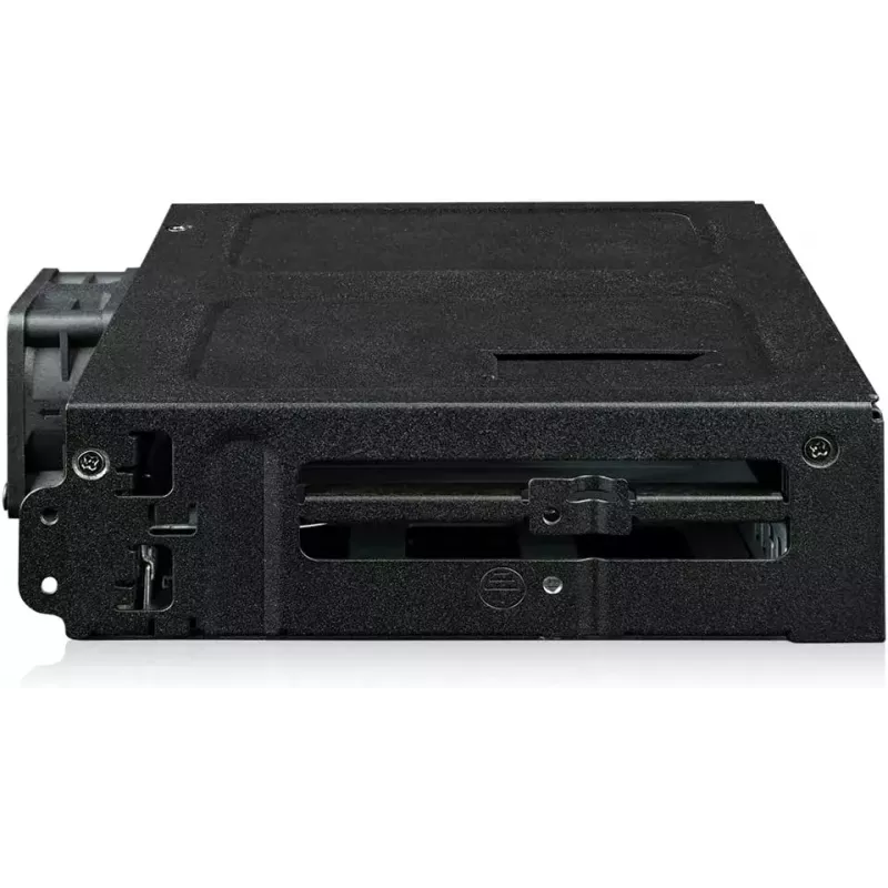 Obudowa adaptera U.2 na SlimSAS NVMe, Icy Dock ToughArmor MB105VP-B, PCIe 4.0, obsługuje 2 napędy 2,5 cala, 1 zatoka 5,25 cala