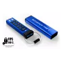 iStorage datAshur PRO+C 512 GB | Certyfikat FIPS 140-3 Level 3 | Bezpieczny napęd USB typu C | 256-bitowe sprzętowe szyfrowanie AES-XTS | Chroniony kodem PIN | W zestawie adapter typu C-A