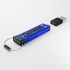 iStorage datAshur PRO+C 512 GB | Certyfikat FIPS 140-3 Level 3 | Bezpieczny napęd USB typu C | 256-bitowe sprzętowe szyfrowanie AES-XTS | Chroniony kodem PIN | W zestawie adapter typu C-A