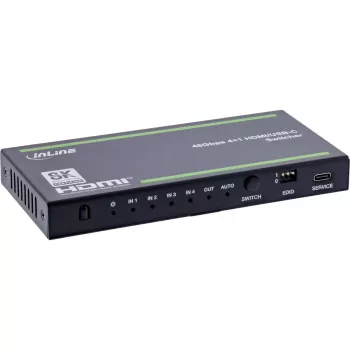 Przełącznik HDMI InLine 57885B z USB-C