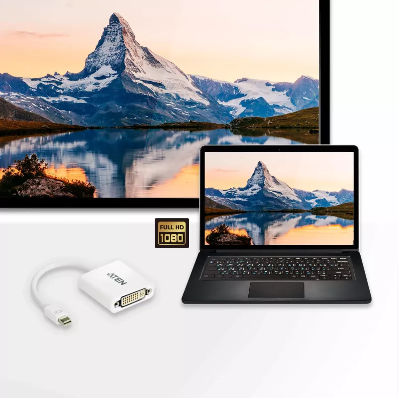 Konwerter Mini DisplayPort na DVI ATEN VC960-AT