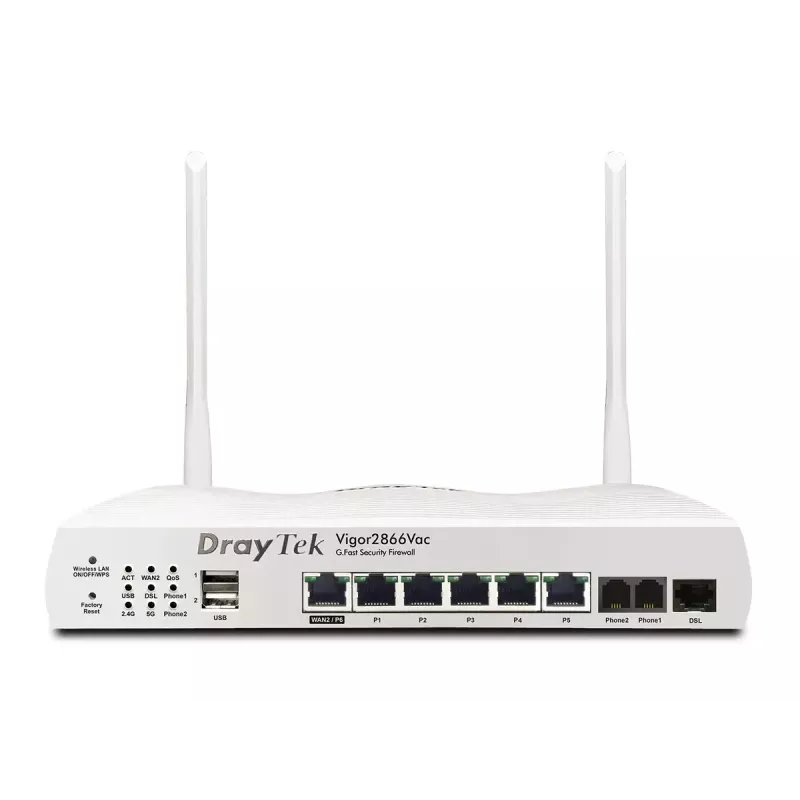 Router biurkowy DrayTek Vigor 2866AX dwuzakresowy Wi-Fi 6