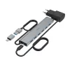 Hama 00200137 koncentrator interfejsów USB 3.2 Gen 1 (3.1 Gen 1) Type-A + Type-C 5000 Mbit/s Antracyt
