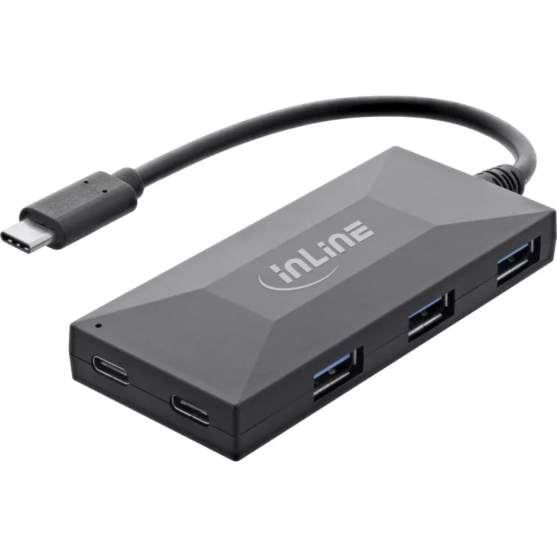 InLine USB 3.2 Gen.1 Hub, USB-C na 2 porty USB-C i 3 porty USB-A, bez ZAS