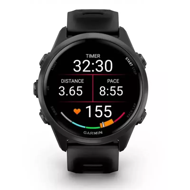 Smartwatch GARMIN Forerunner 570 42 mm AMOLED 1.2 cala 390×390 Ekran dotykowy Wi‑Fi GPS Czarny