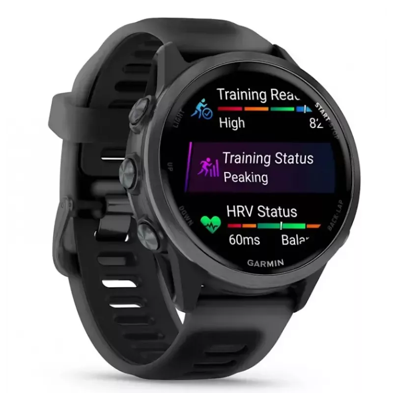 Smartwatch GARMIN Forerunner 570 42 mm AMOLED 1.2 cala 390×390 Ekran dotykowy Wi‑Fi GPS Czarny